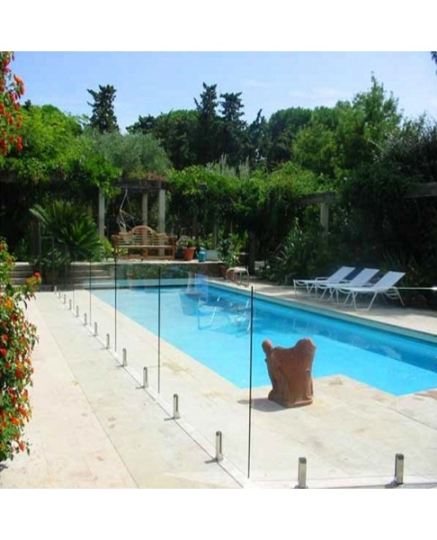 Barrière piscine verre transparente